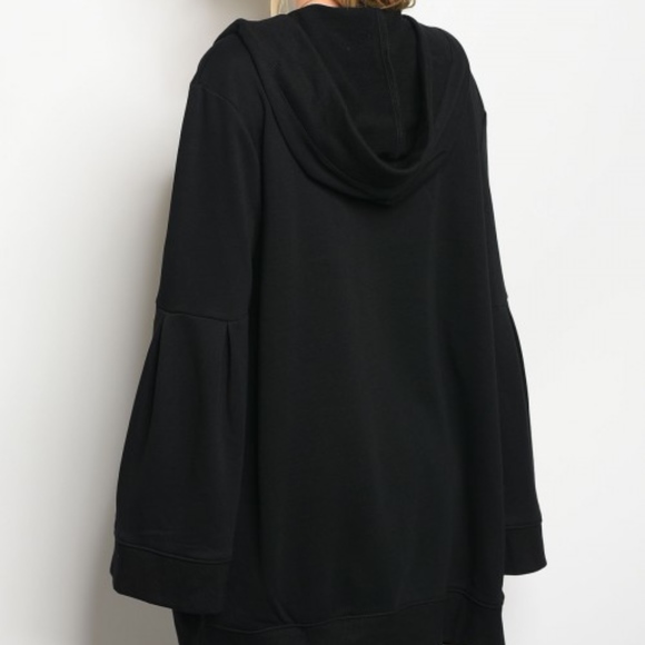 SWEATSHIRT hooded CARDIGAN JACKET - Picture 2 of 10